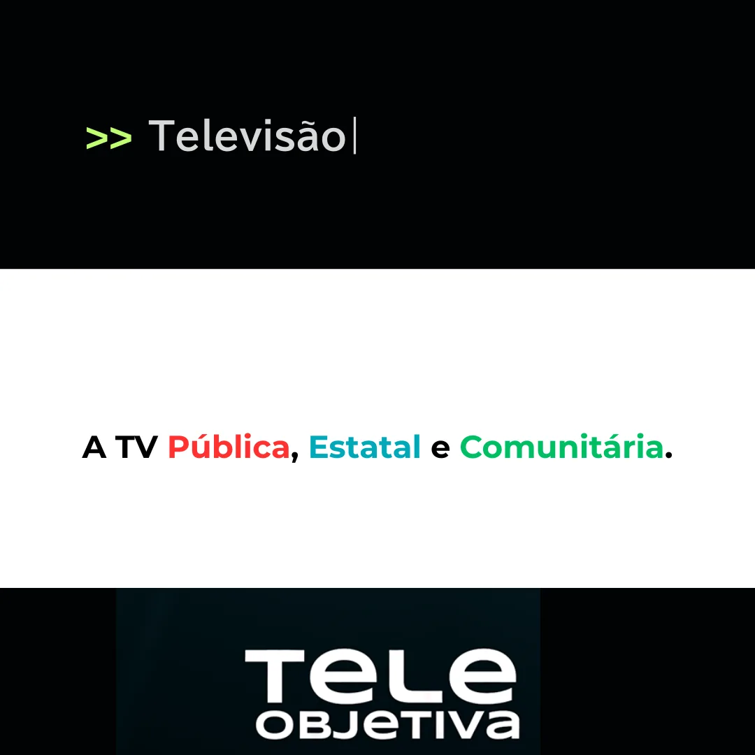 A TV Pública, Estatal e Comunitária.